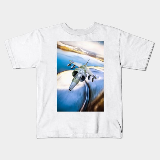 Harrier Gr3 Kids T-Shirt by aviationart